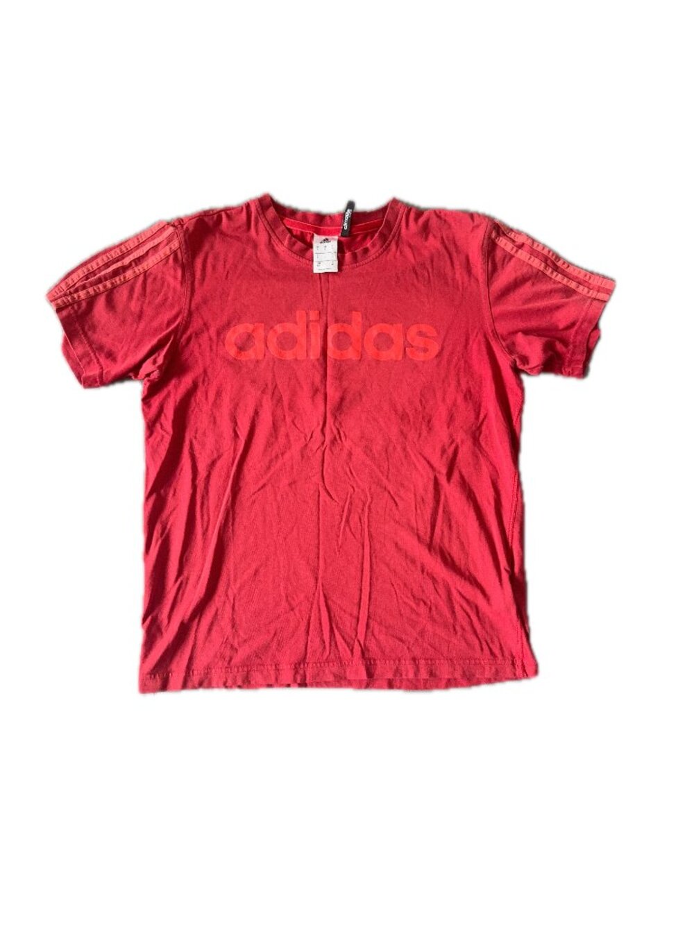 Men's red adidas tee shirt, size S